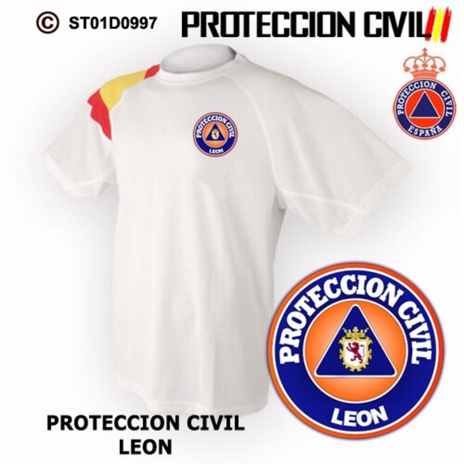 Camiseta técnica Protección Civil Leon - 2