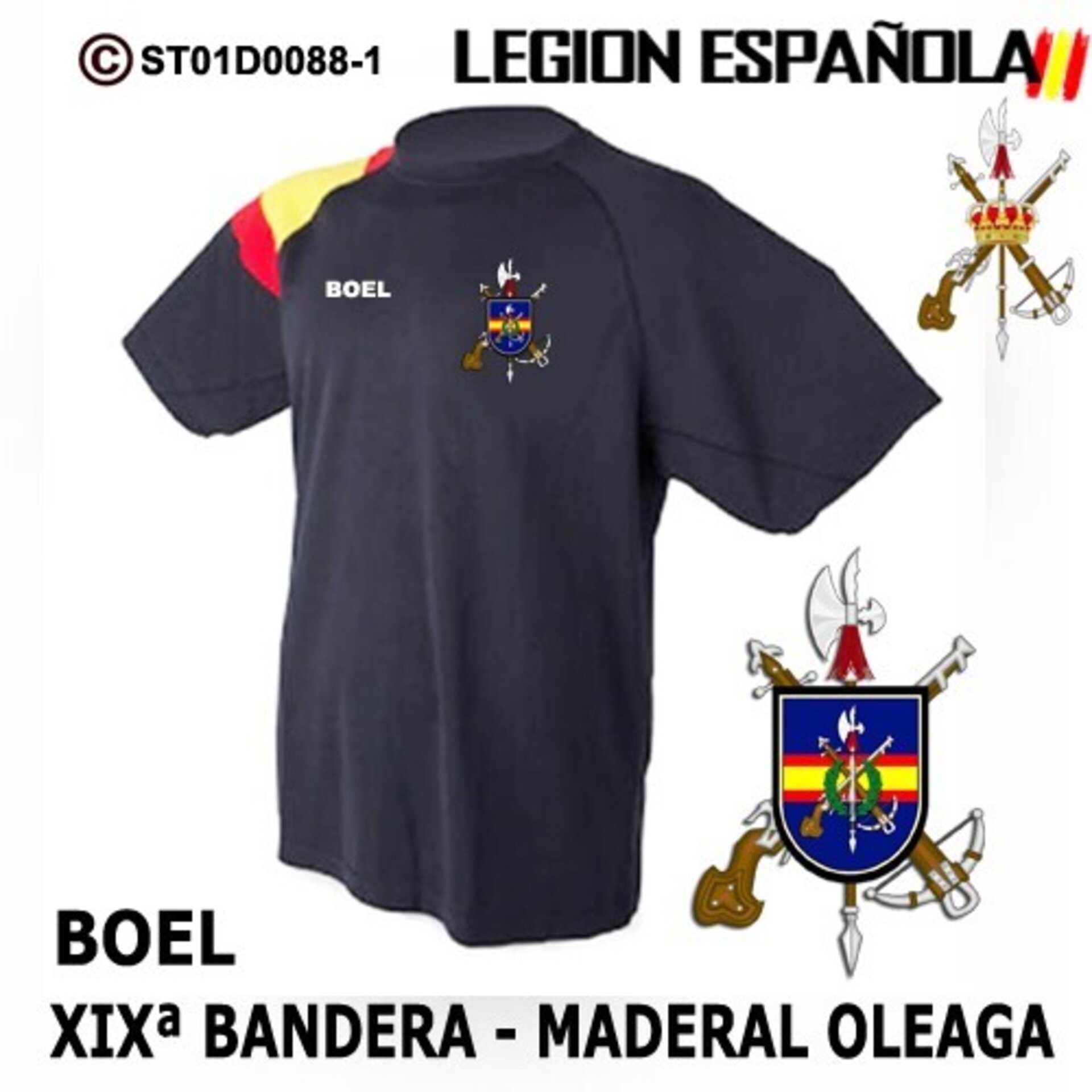 Camiseta técnica Legion Española BOEL XIXª Bandera - Maderal Oleaga - 1