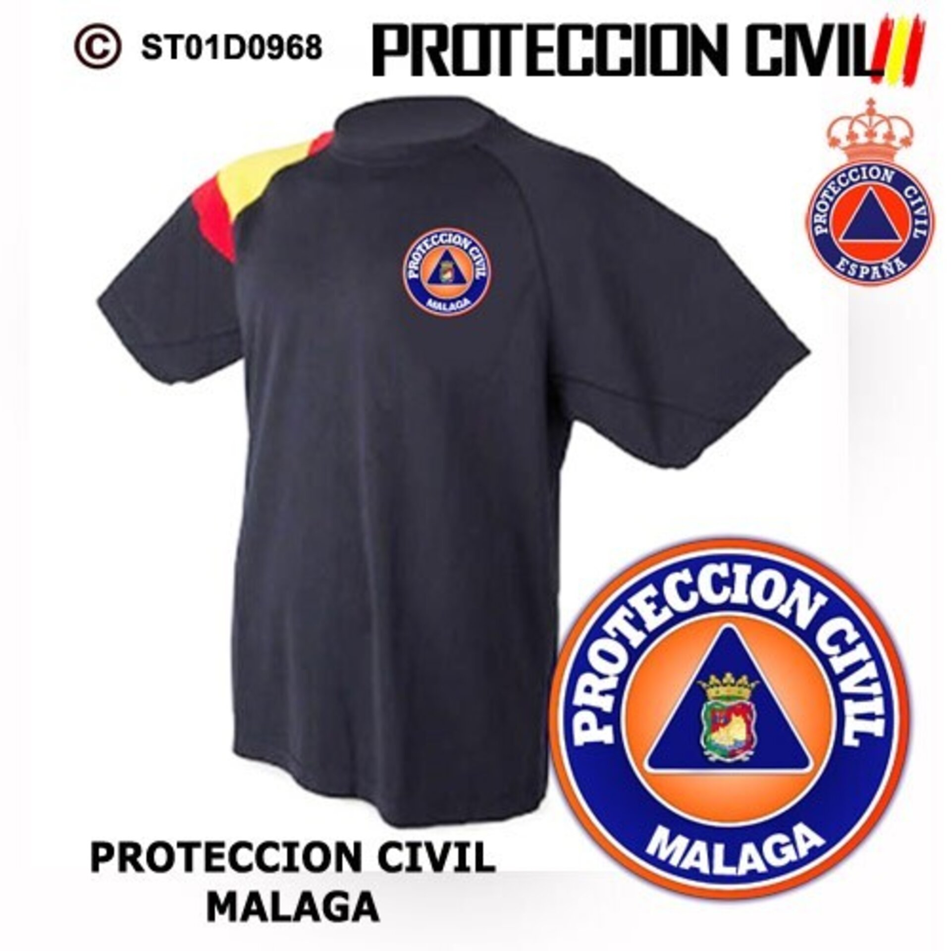 Camiseta técnica Protección Civil Malaga - 1