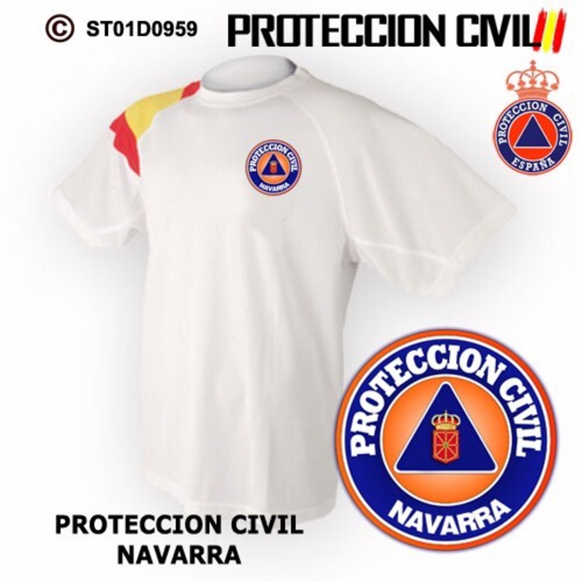 Camiseta técnica Protección Civil - Navarra - 2