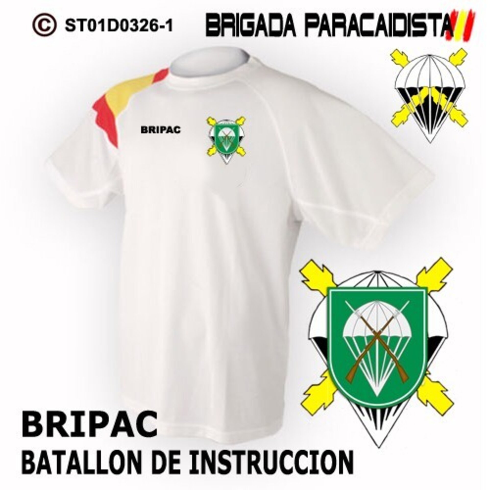 Camiseta escudo Batallon de Instrucción - Bandera de España - 2