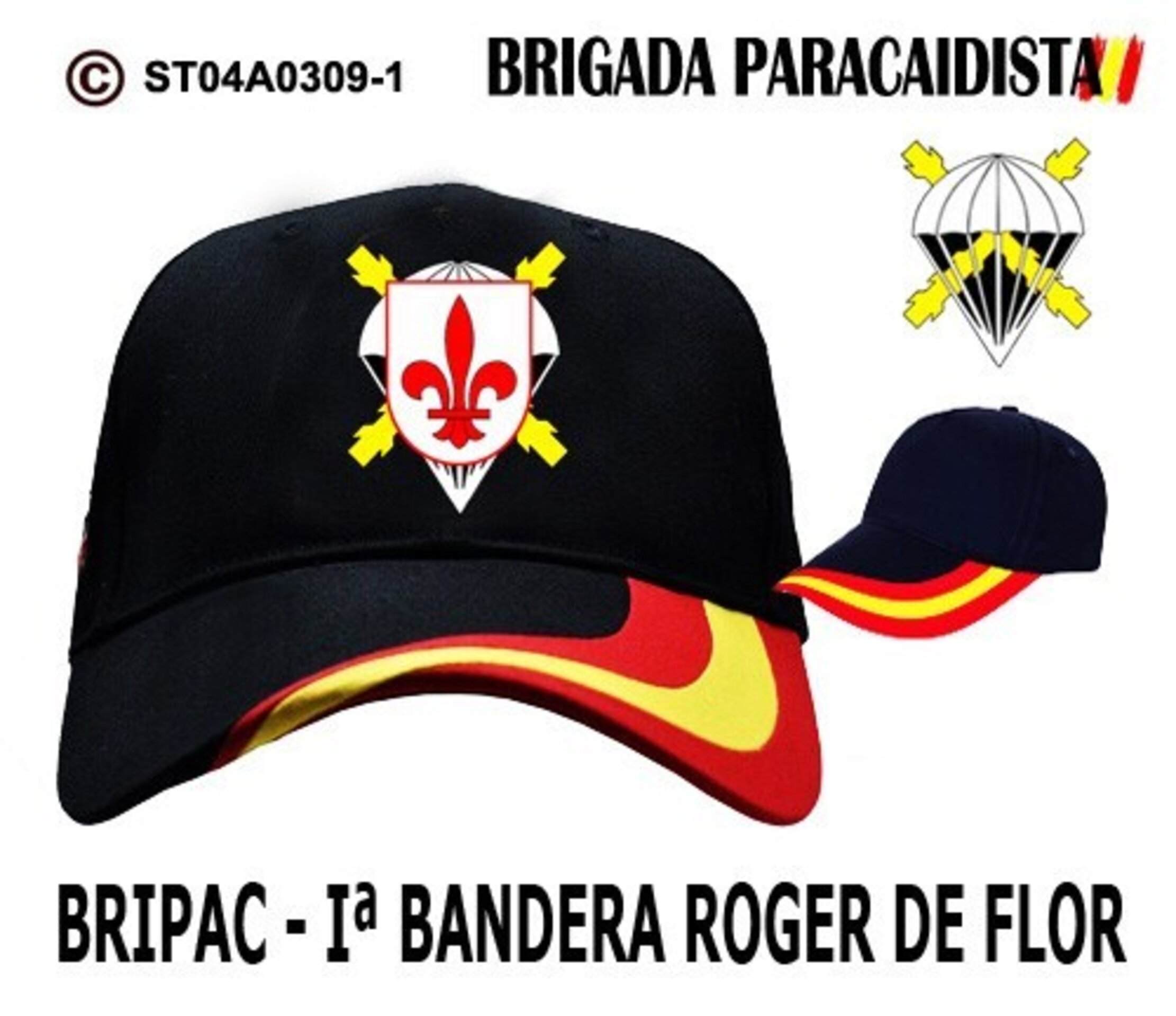 Gorra BRIPAC - 1º BANDERA ROGER DE FLOR  MODELO 1 - 1