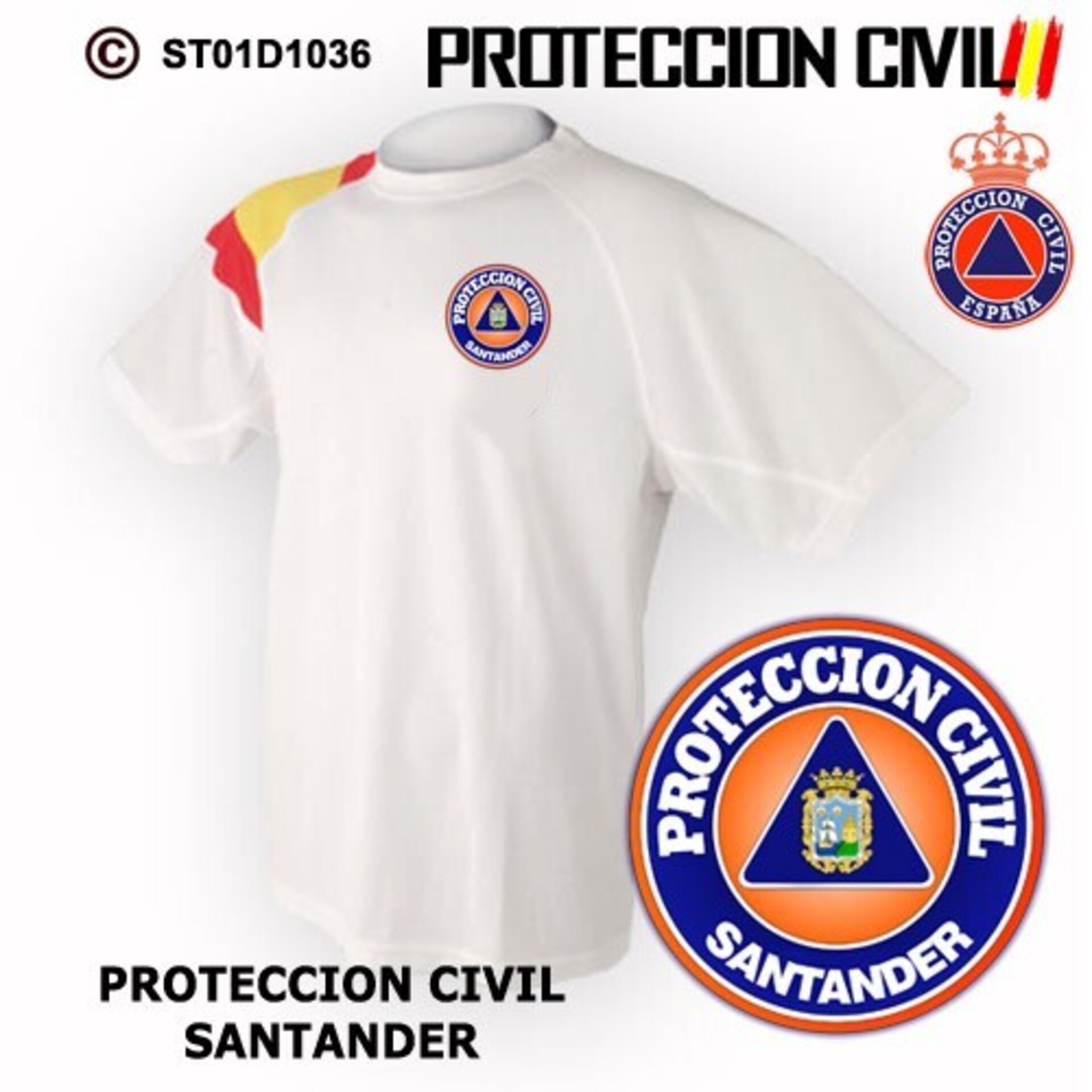 Camiseta técnica Protección Civil Santander - 2
