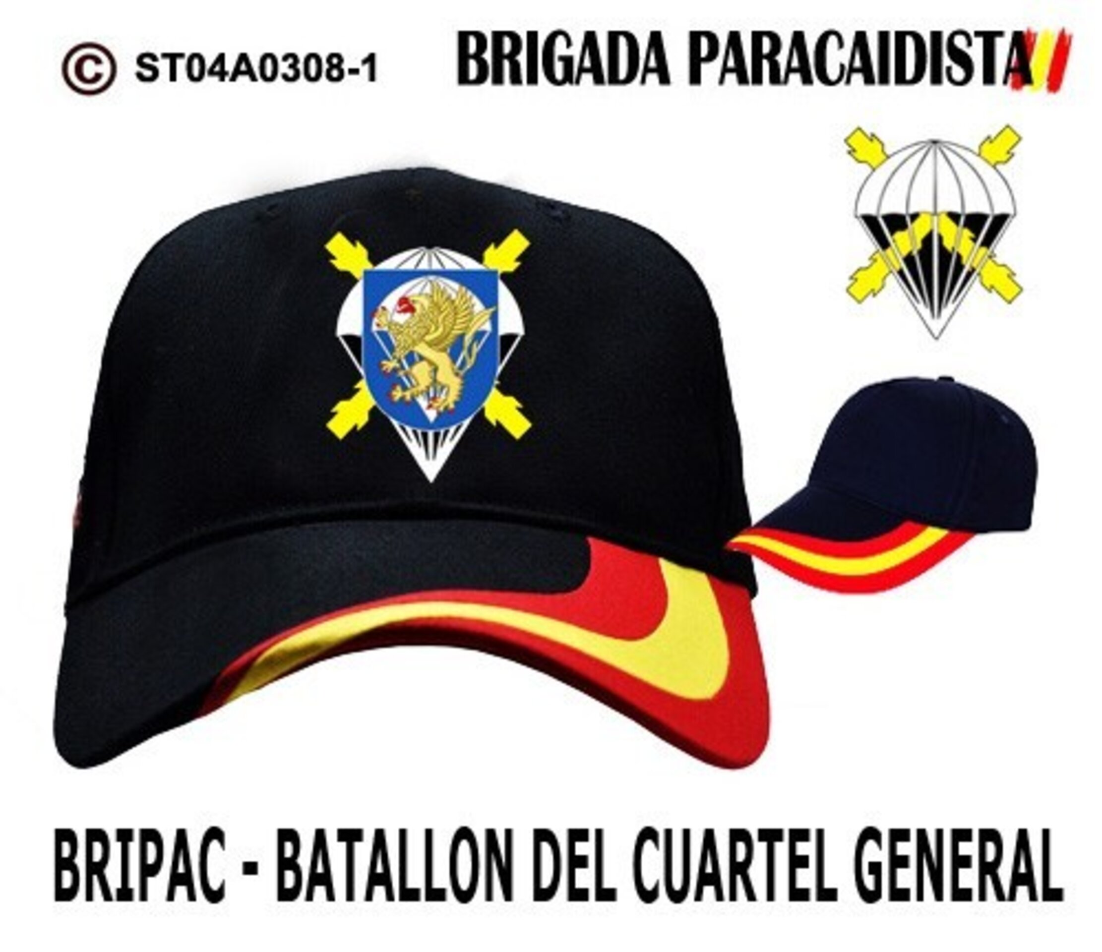 Gorra BRIPAC - BATALLON DEL CUARTEL GENERAL  MODELO 1 - 1