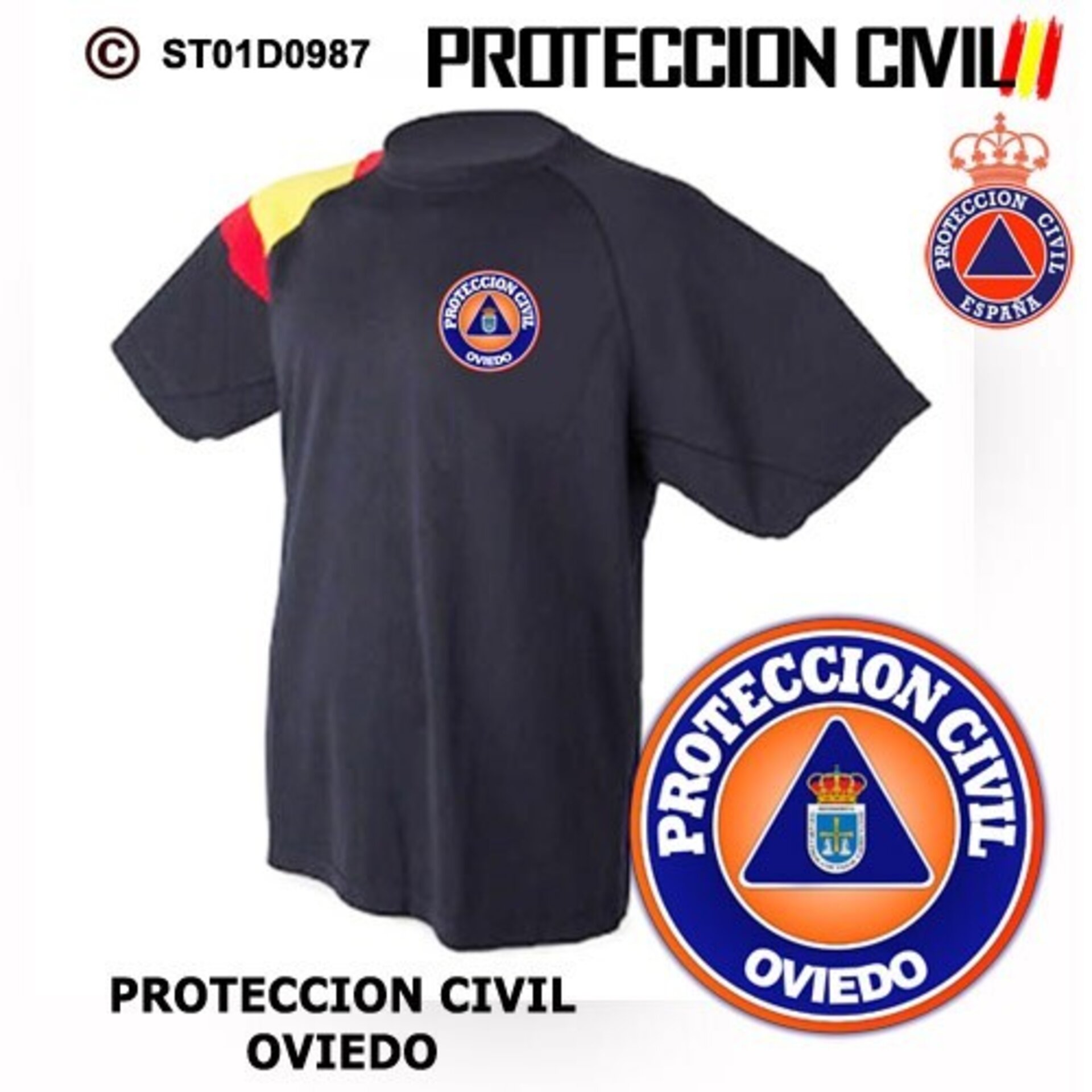 Camiseta técnica Protección Civil Oviedo - 1
