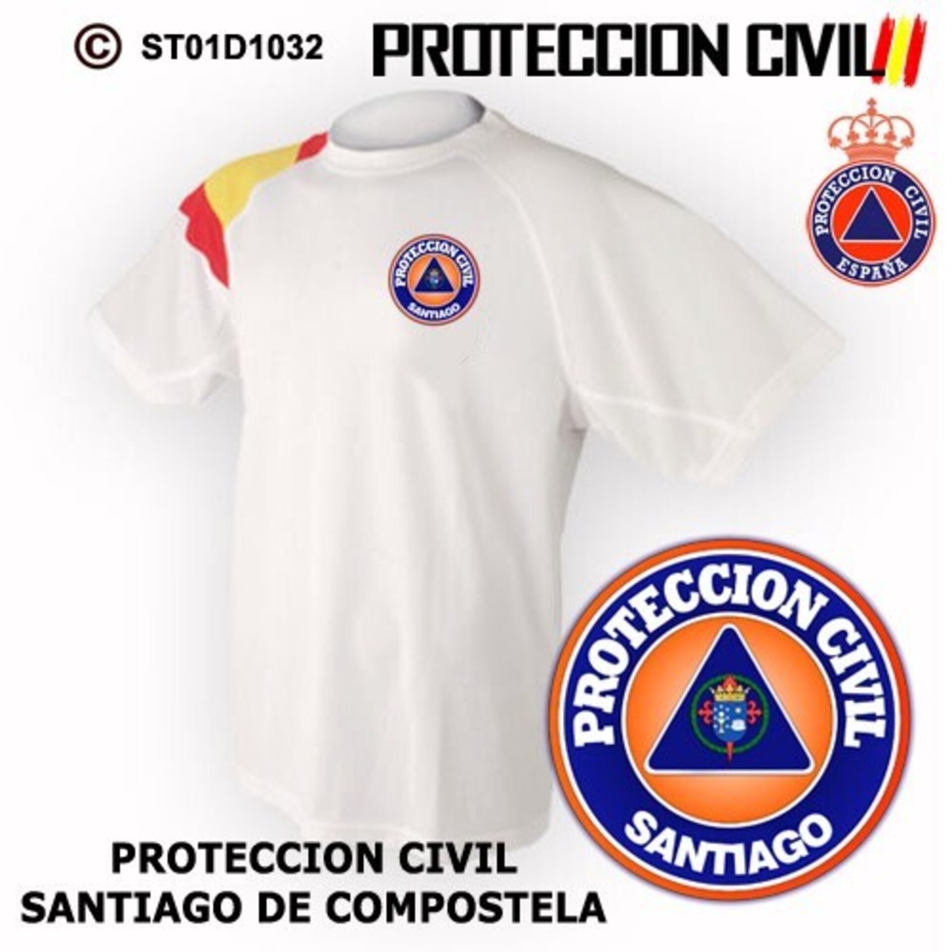 Camiseta técnica Protección Civil Santiago de Compostela - 2