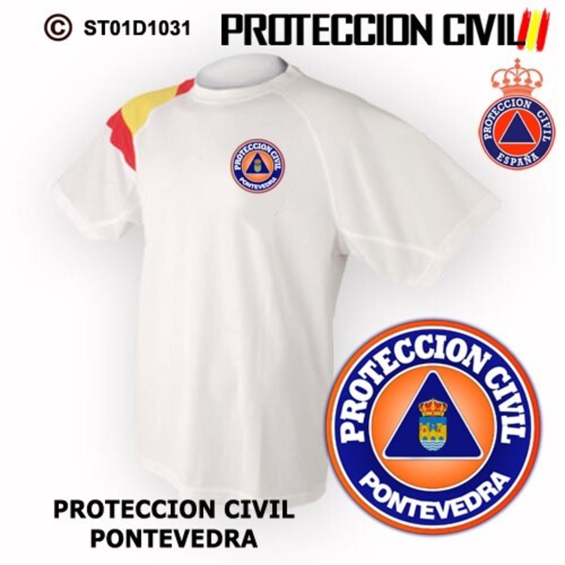 Camiseta técnica Protección Civil Pontevedra - 2