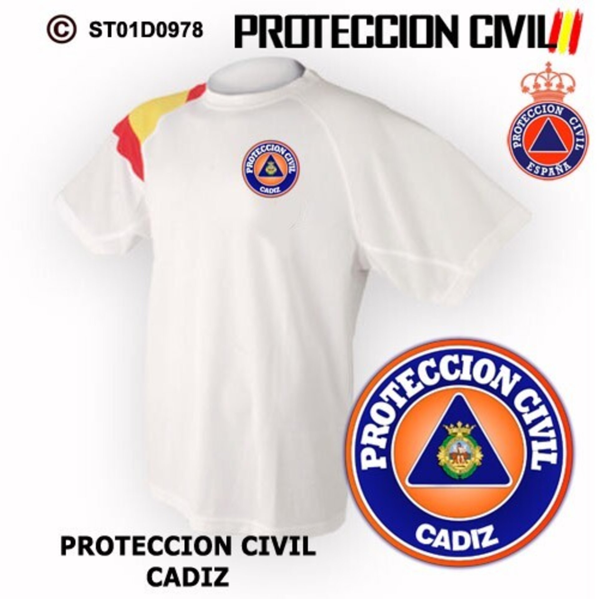 Camiseta técnica Protección Civil Cadiz - 2