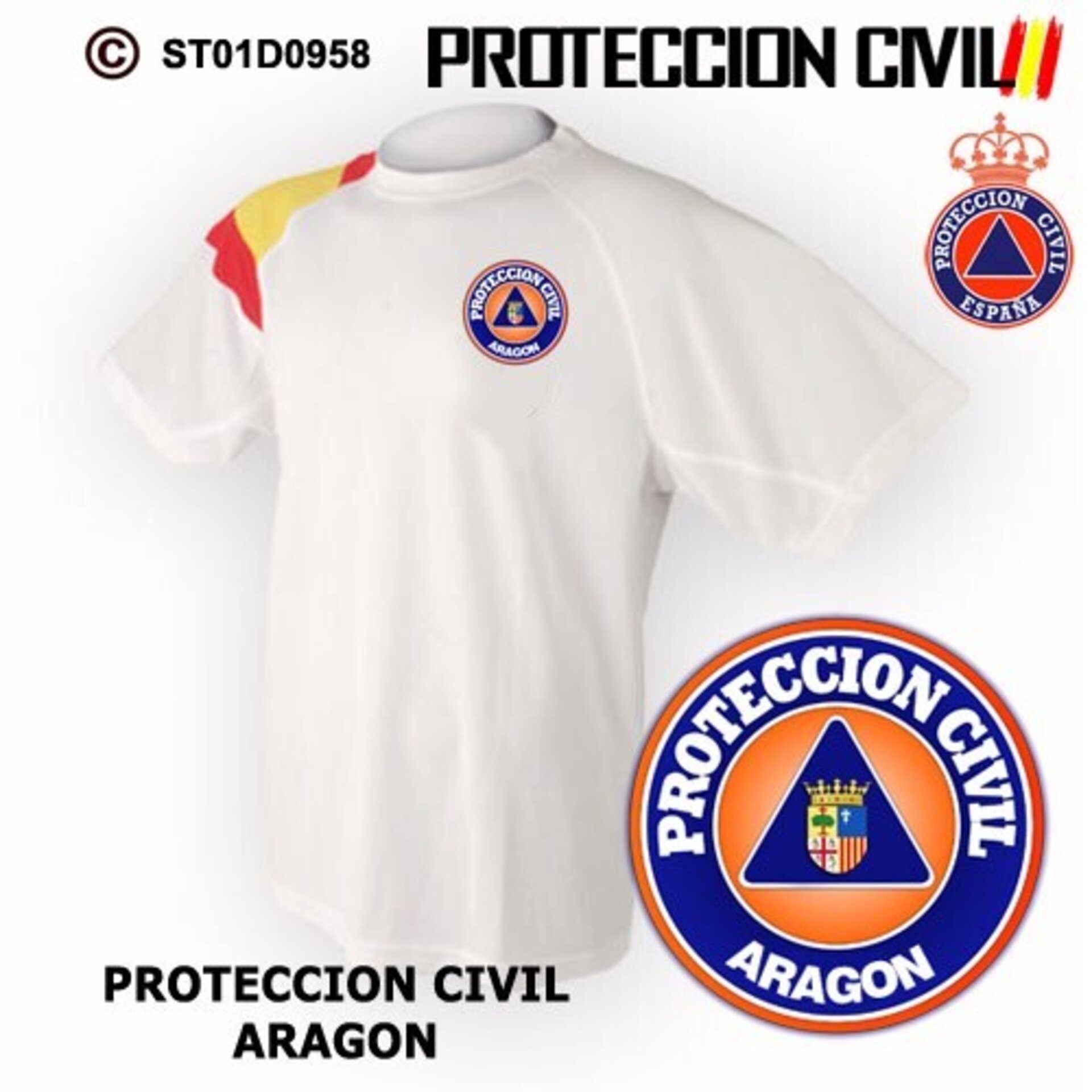 Camiseta técnica Protección Civil - Aragón - 2