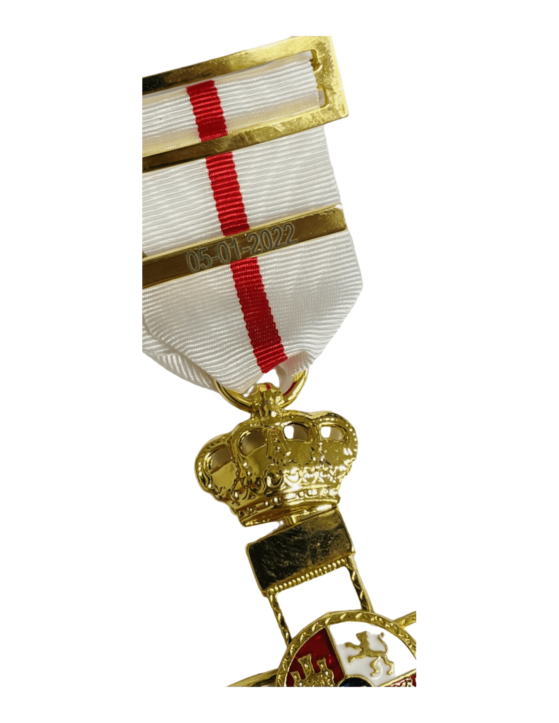 Barra de adición repetición metal Dorada para medalla - 1