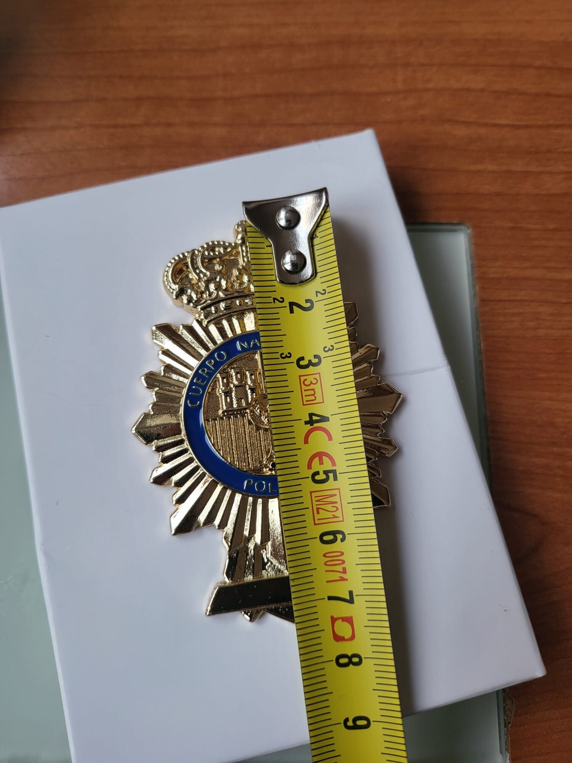 Placa metálica Policía Nacional para cartera - 2