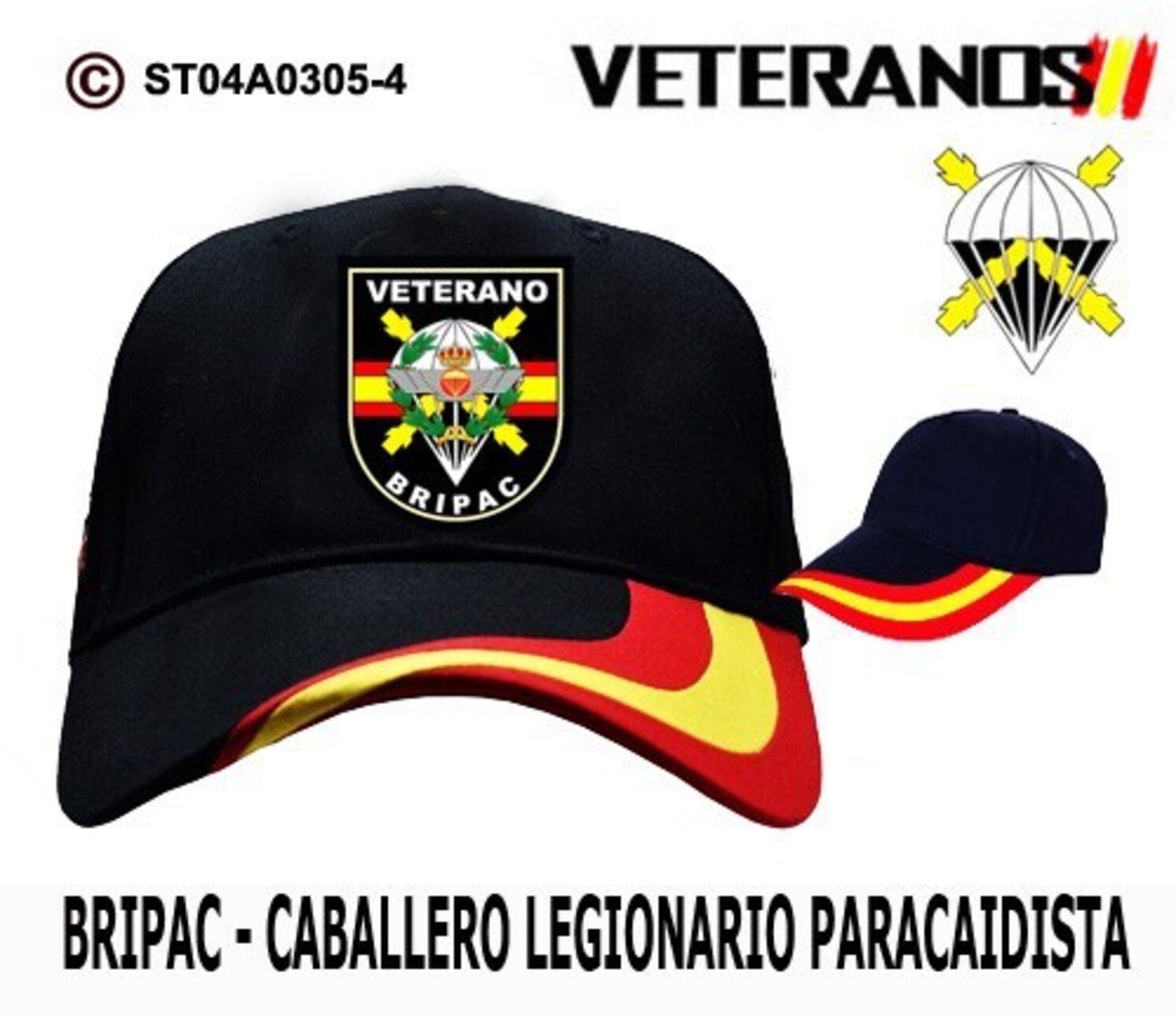 Gorra BRIPAC - CABALLERO LEGIONARIO PARACAIDISTA  MODELO 2 - 1