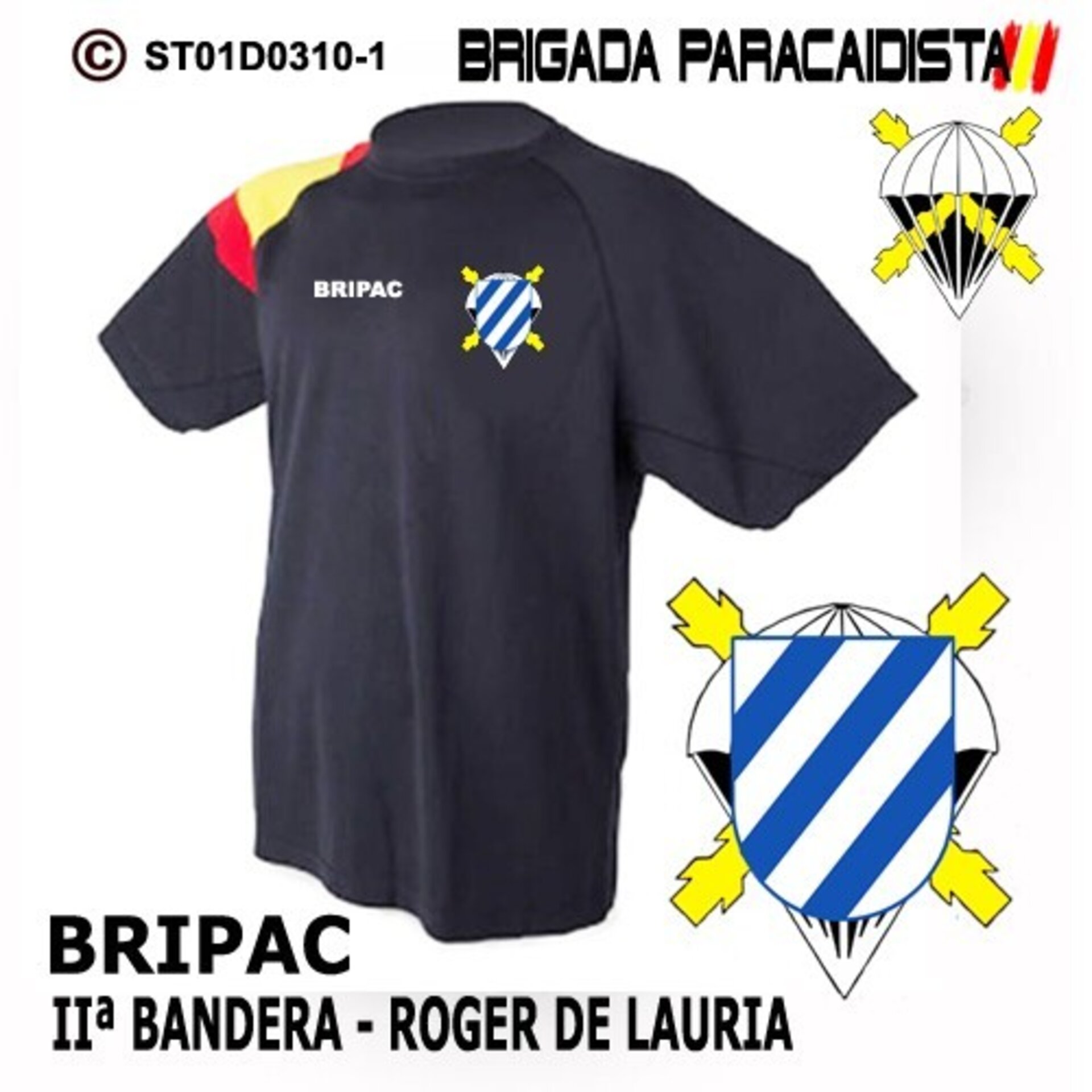 Camiseta escudo IIº Bandera Roger de Lauria - Bandera de España - 1