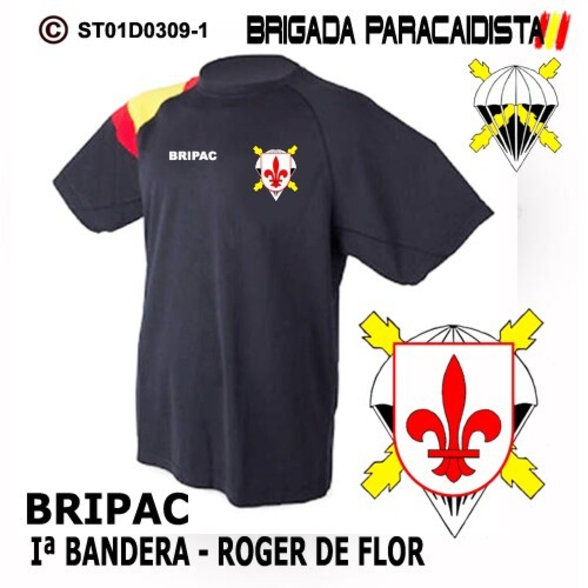 Camiseta escudo 1º Bandera Roger de Flor - Bandera de España - 1