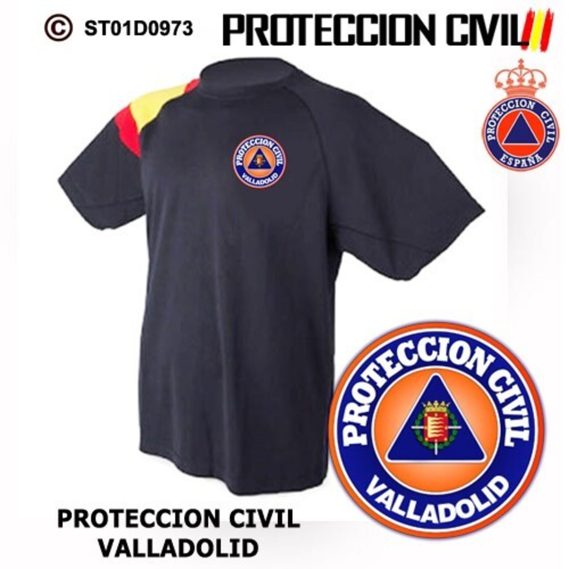 Camiseta técnica Protección Civil Valladolid - 1