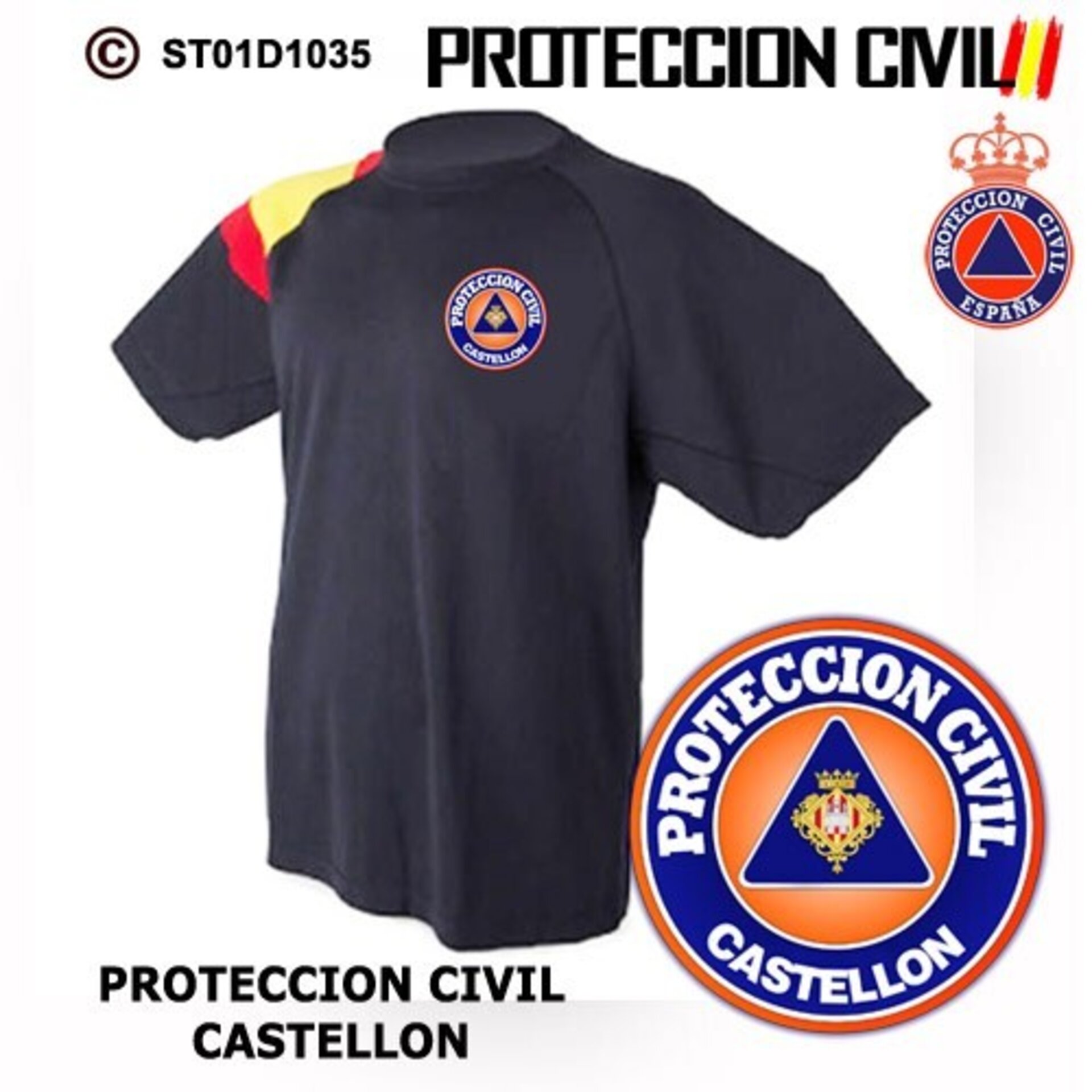 Camiseta técnica Protección Civil Castellon - 1