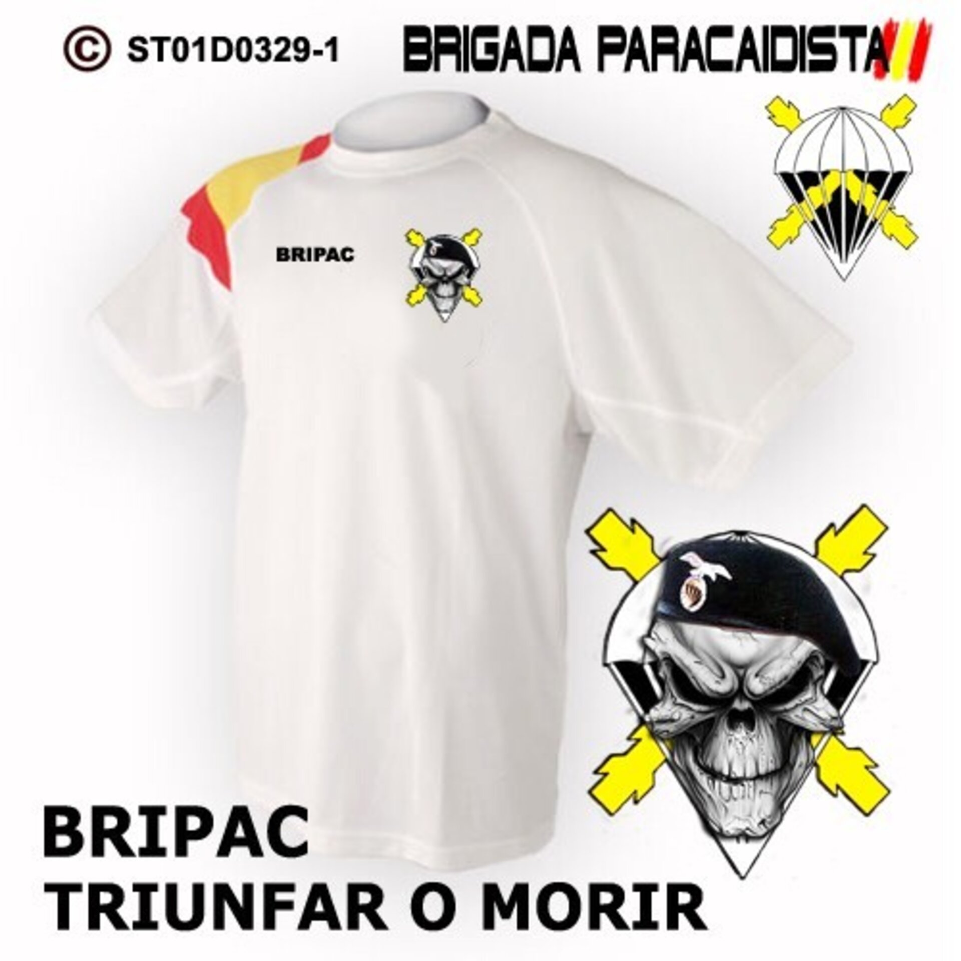 Camiseta escudo Triunfar o Morir - Bandera de España - 2