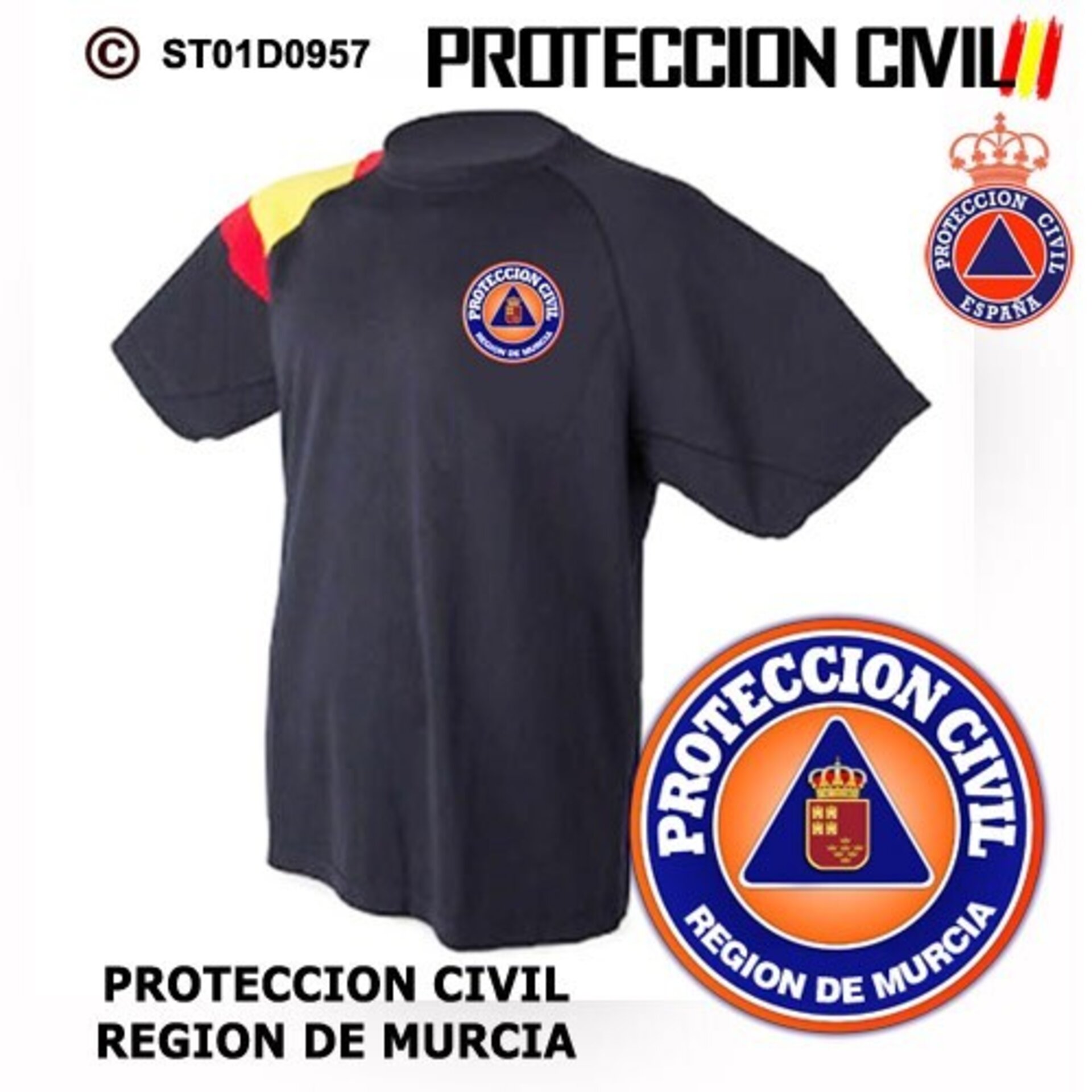 Camiseta técnica Protección Civil - Región de Murcia - 1