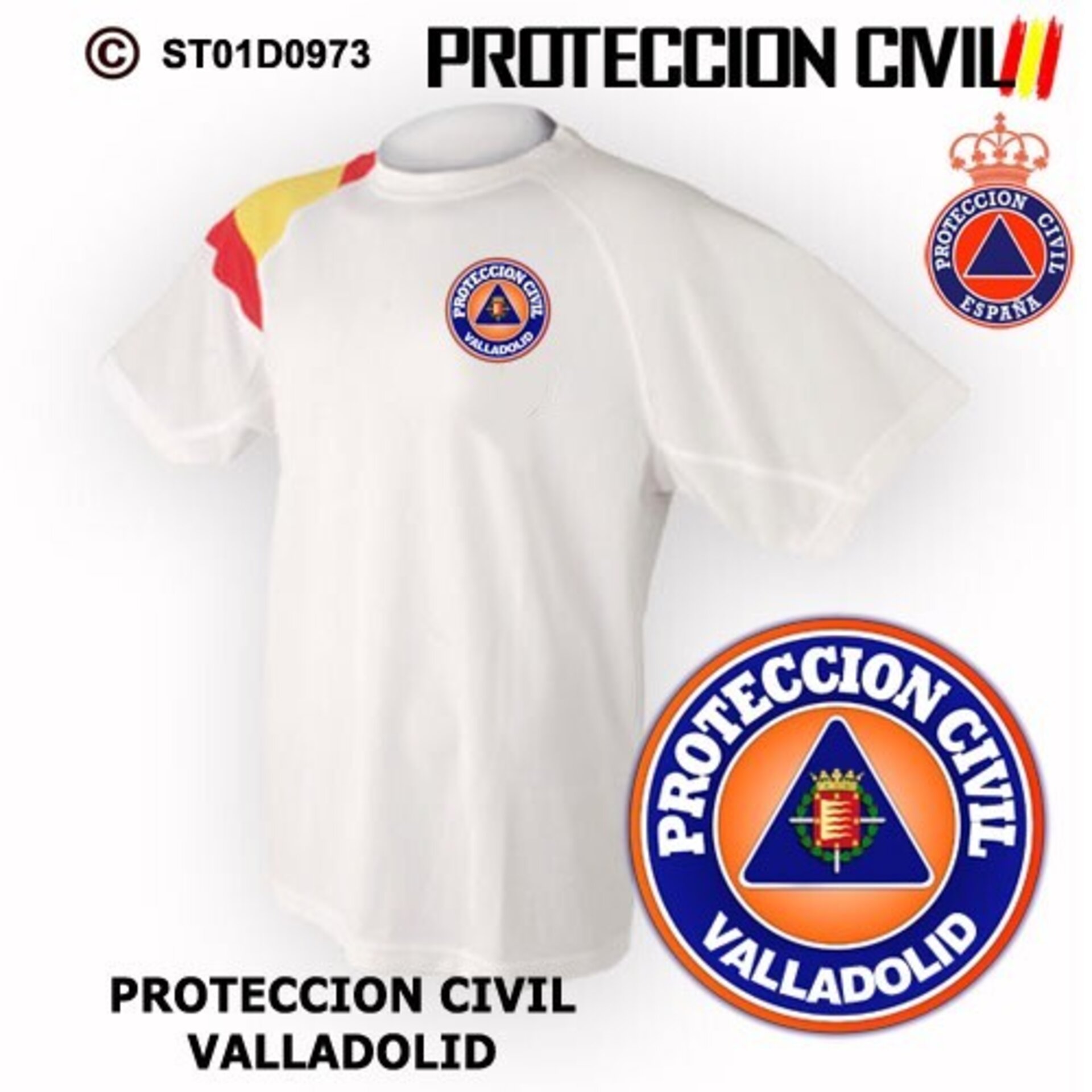 Camiseta técnica Protección Civil Valladolid - 2