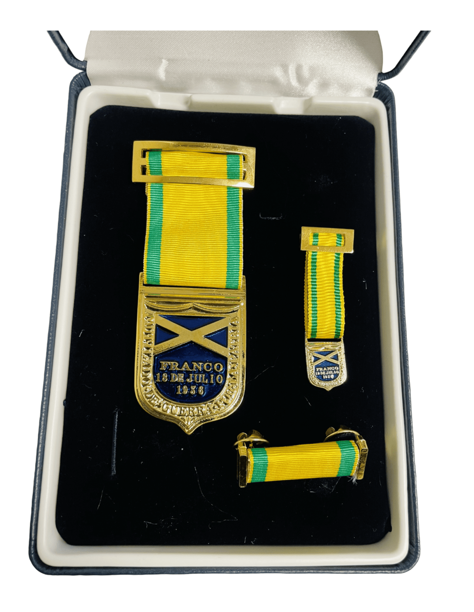 Estuche Completo Mutilado de Guerra por la Patria Franco 18 - Julio 1936 - 1