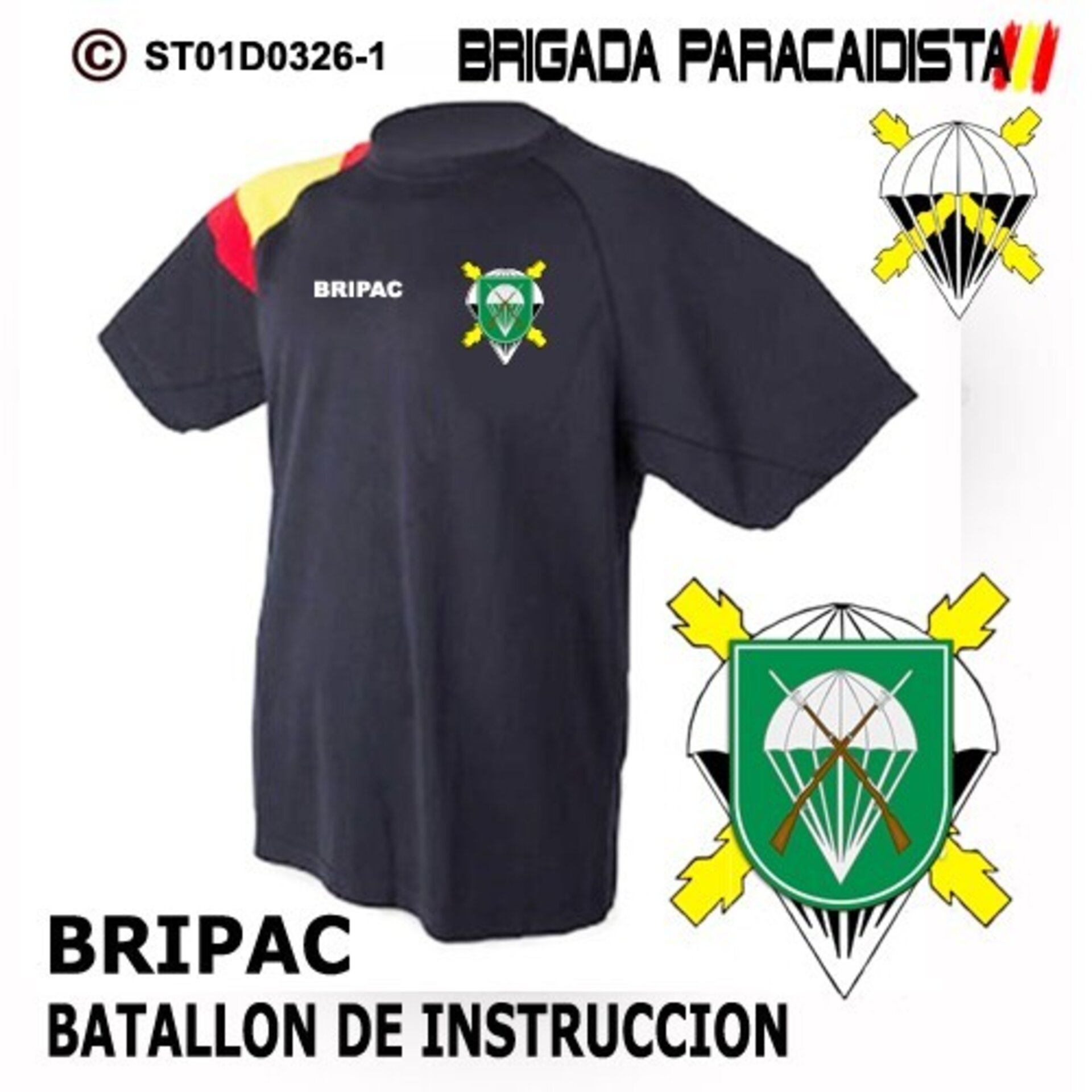 Camiseta escudo Batallon de Instrucción - Bandera de España - 1