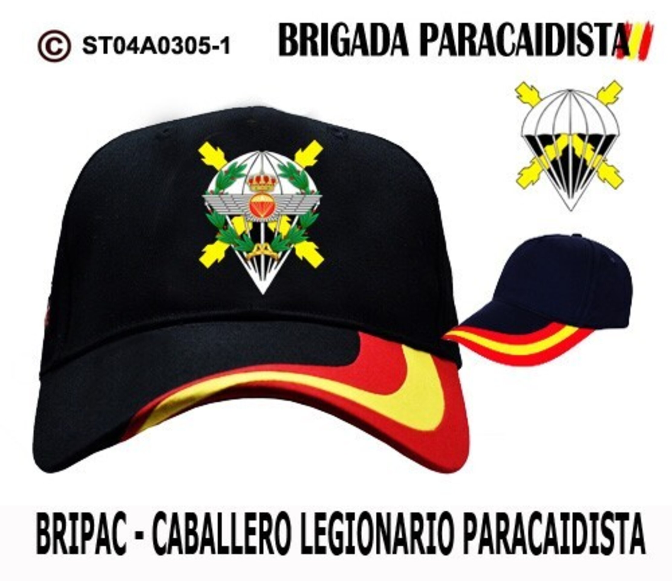 Gorra BRIPAC - CABALLERO LEGIONARIO PARACAIDISTA  MODELO 1 - 1