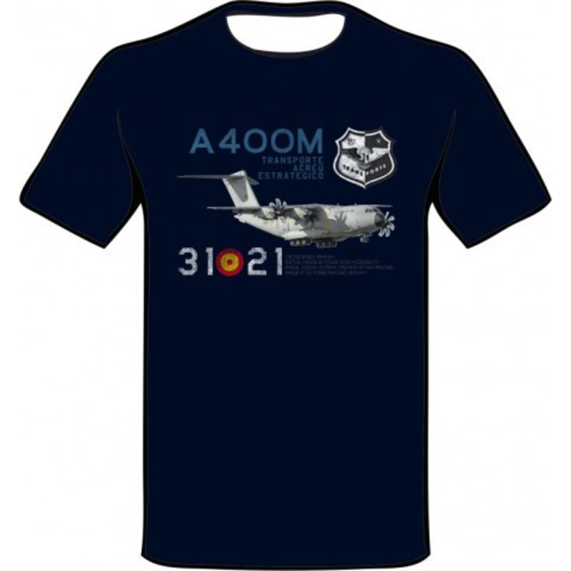Camiseta A400M AIRBUS Ala 31 Ejército del Aire Transporte DS FUNS GROUP - 4