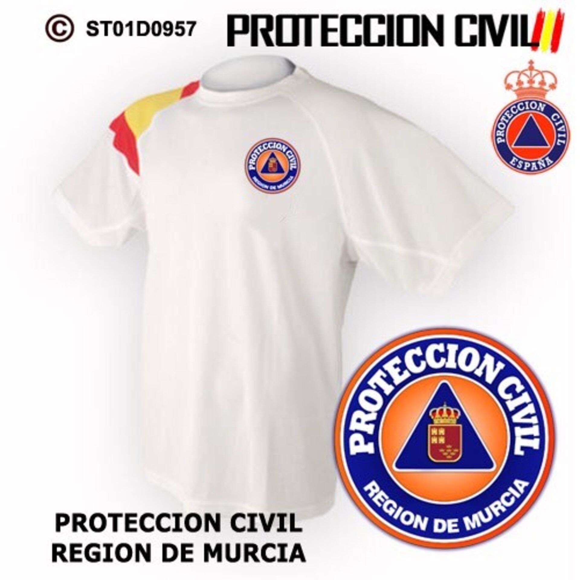Camiseta técnica Protección Civil - Región de Murcia - 2