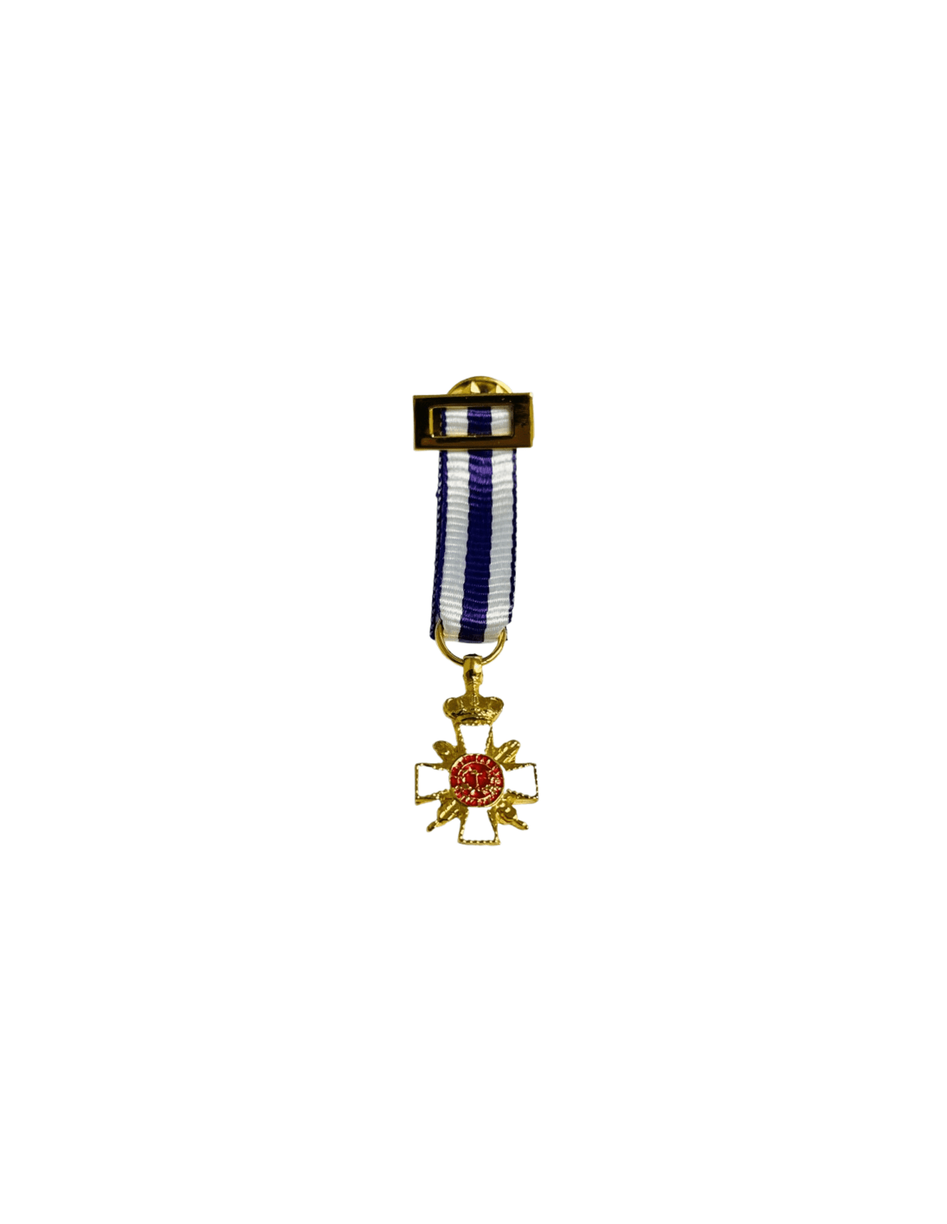 Medalla miniatura Cruz Fidelitas Tercera Clase 15 años servicio Bronce - 1