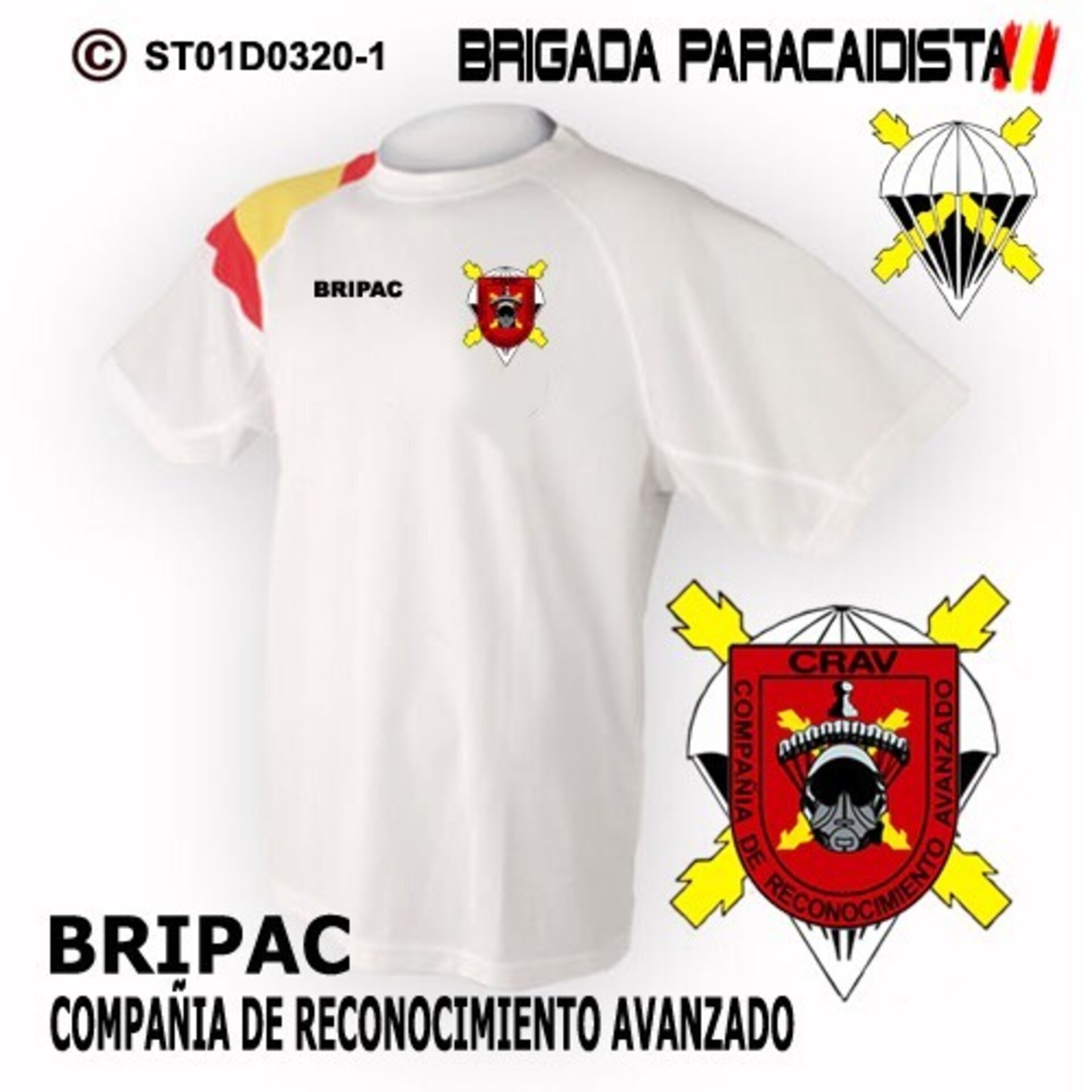 Camiseta escudo Compañia de Reconocimiento  - Bandera de España - 2